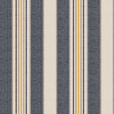 Staten Island Cotton Curtain Fabric - Charcoal
