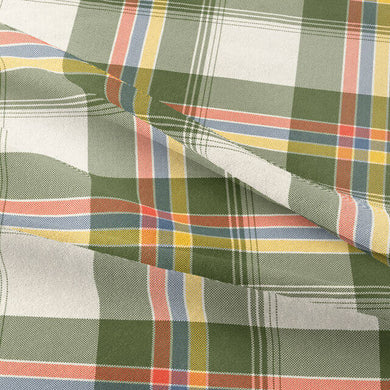 Stirling Cotton Curtain Fabric - Green