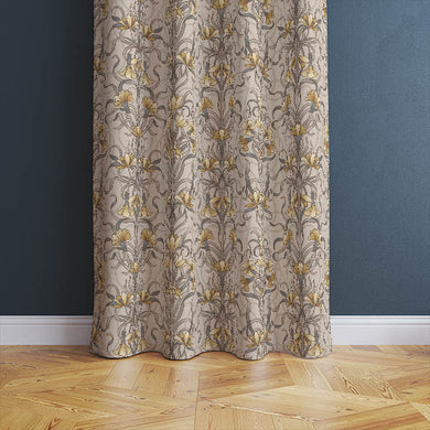 High-quality Vanessa Cotton Curtain Fabric - Chestnut, suitable for draperies