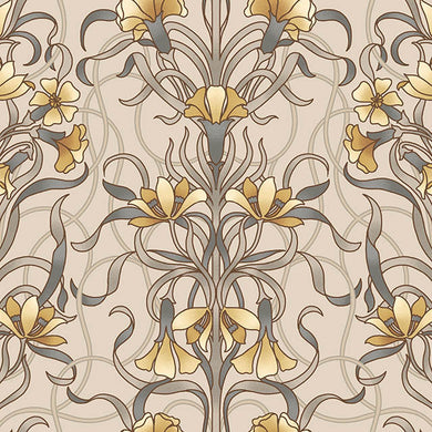 Vanessa Cotton Curtain Fabric in Chestnut color, perfect for home decor