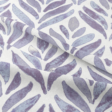 Watercolour Leaves Cotton Curtain Fabric 