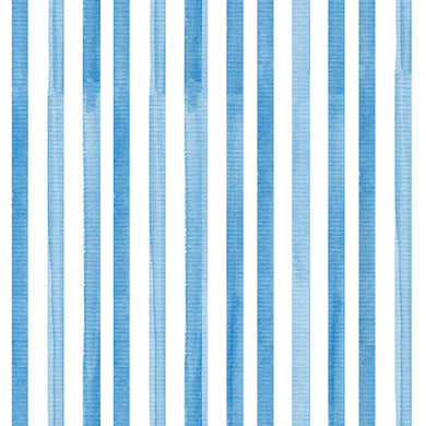 Échantillon de tissu en coton à rayures aquarelle - Égée