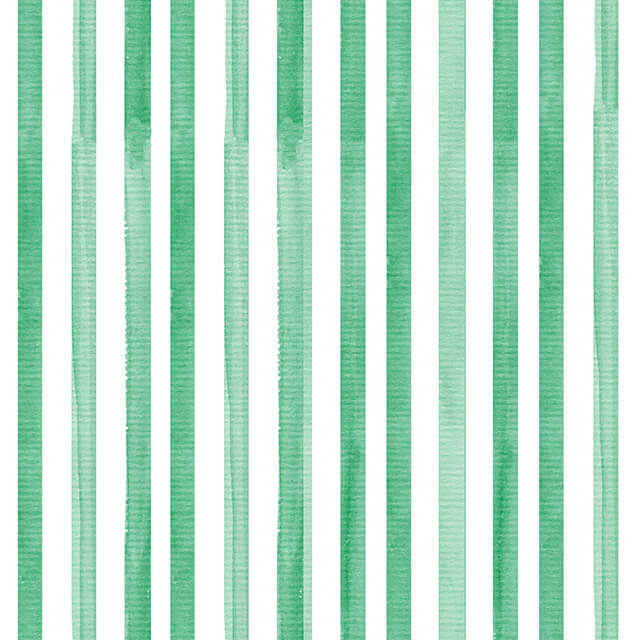 Watercolour Stripe Cotton Curtain Fabric in Green with Elegant Design