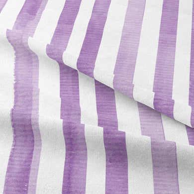 Soft and breathable cotton fabric with elegant watercolour stripes