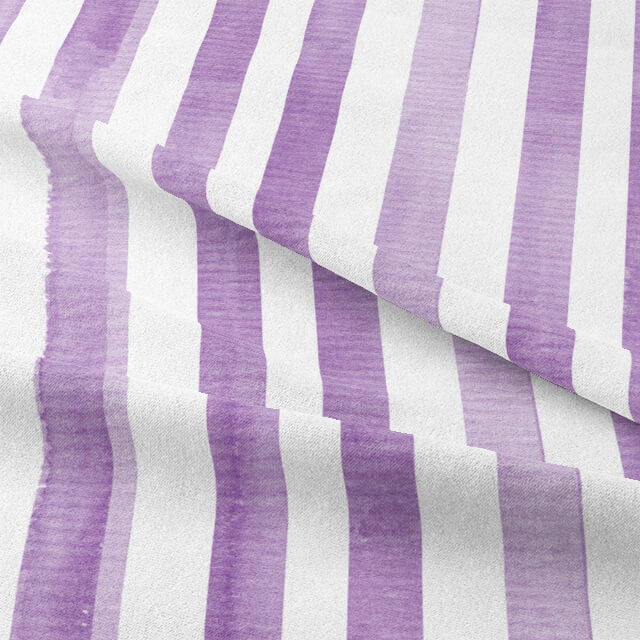 Soft and breathable cotton fabric with elegant watercolour stripes