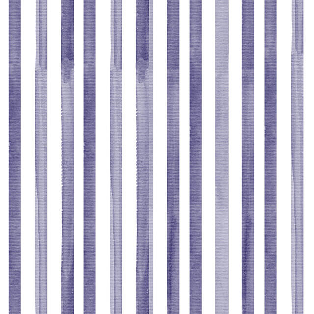 Watercolour stripe cotton curtain fabric in navy blue, ideal for drapery