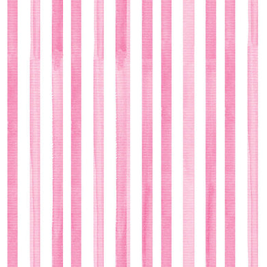 Échantillon de tissu en coton à rayures aquarelle - Rose