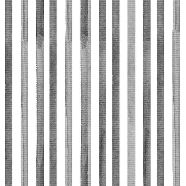 Watercolour Stripe Cotton Curtain Fabric - Slate