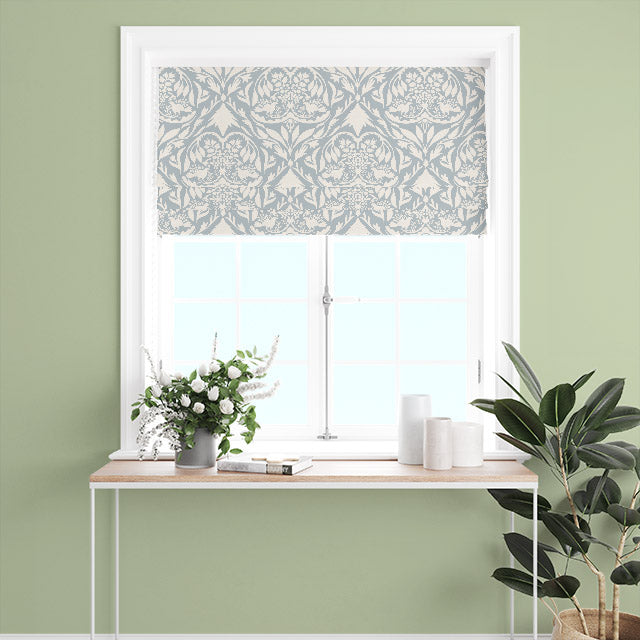Westerham Arctic Blue Roman Blind Fabric