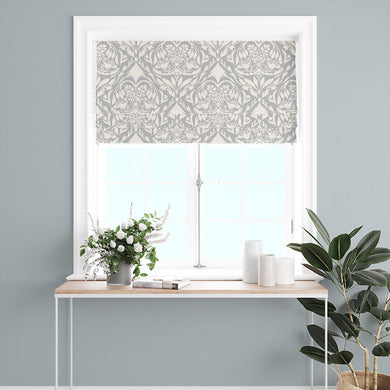 Westerham Grey Roman Blind Fabric