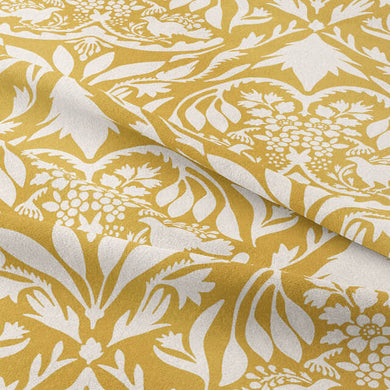 westerham Cotton Curtain & Blind Fabric Ochre