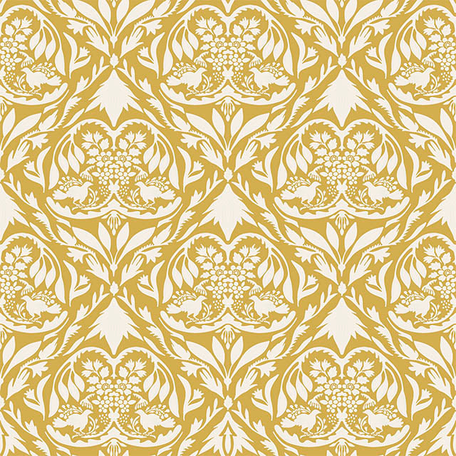 westerham Cotton Curtain & Blind Fabric Ochre
