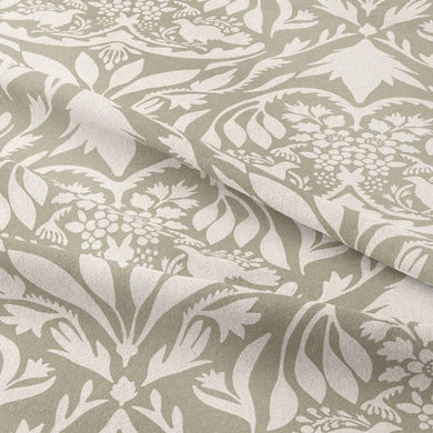 westerham Cotton Curtain & Blind Fabric Stone