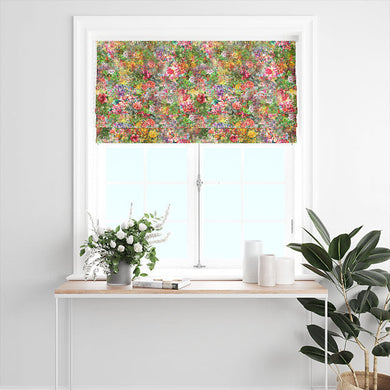  Wisley Cotton Curtain Fabric - Summer used to create a breezy, summery window treatment in a coastal-themed living room