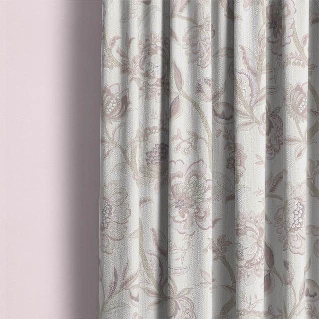 Yakira Linen Curtain Fabric - Rose