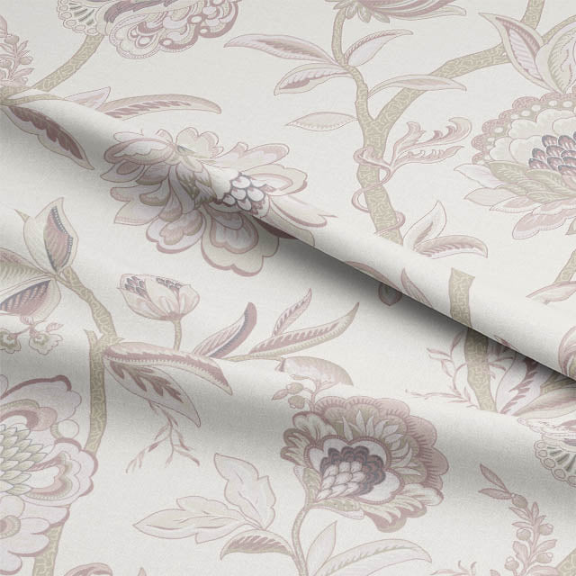  Elegant and luxurious Yakira Linen Curtain Fabric in soft rose color