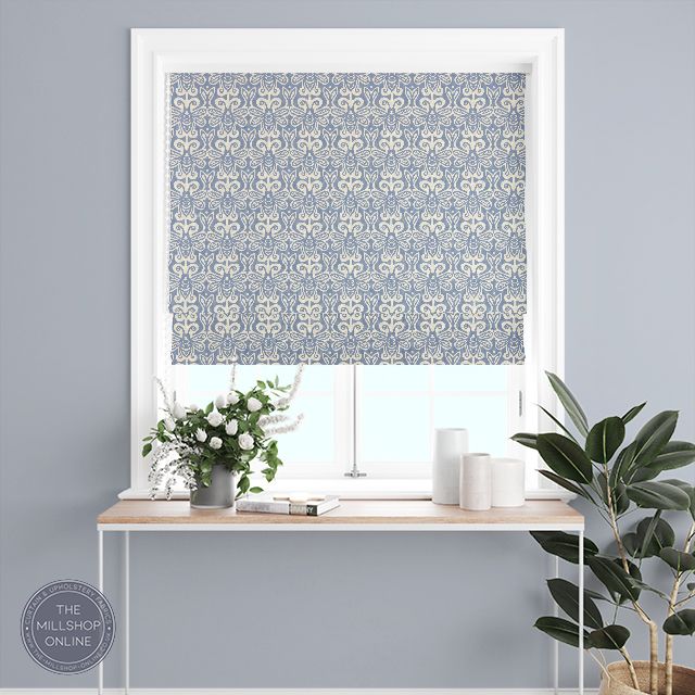 Bees Queen Blue - Blue Bees multi purpose fabric uk