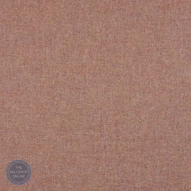 Prestwick Pure Wool Curtain Fabric - Rose