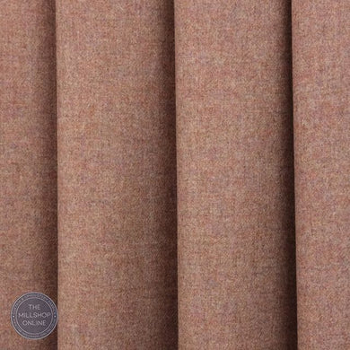 Prestwick Pure Wool Curtain Fabric - Rose
