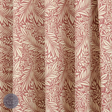 Duston Ruby Wine - Burgundy printed upholstery linen uk