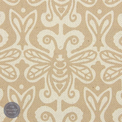 Bees Honeycomb - Beige bee roman blind fabric for sale