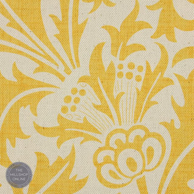 Fouet Mimosa - Bright yellow Climbing Vine curtain Fabric