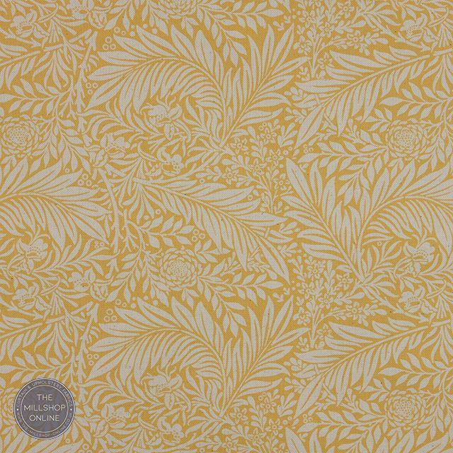 Duston Honey Ochre - William Morris Style Art Deco Fabric