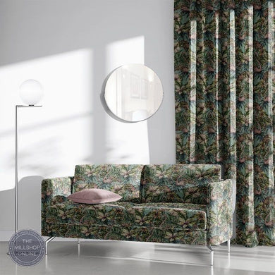 Flamingo Tapestry Duck Egg - Multi colour flamingo tapestry for blinds uk