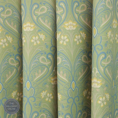 Hathaway Willow Green - Green Art William Morris roman blind fabric for sale