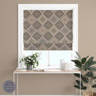 Kilim Grey - Grey Kilim design roman blind fabric for sale uk