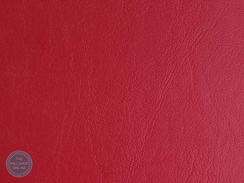 Fire Resistant Leatherette Red - Red upholstery leatherette fabric for sale uk