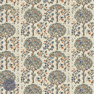 Life Tree Linen Curtain Fabric