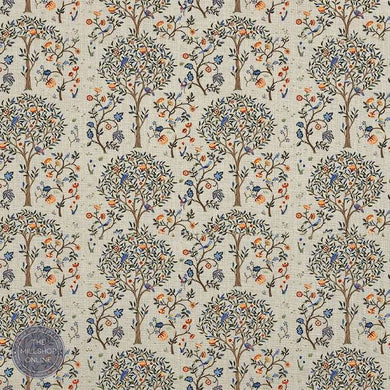 Life Tree Natural Linen Curtain Fabric