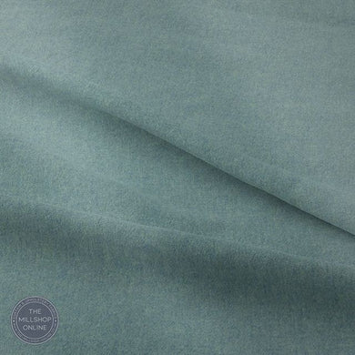Prestwick Pure Wool Curtain Fabric - Duck Egg