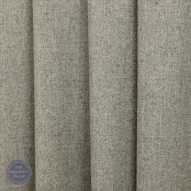 Prestwick Pure Wool Curtain Fabric - Grey