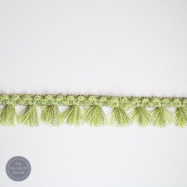 Filigree Tassel Trim Green - Green Tassel upholstery trim
