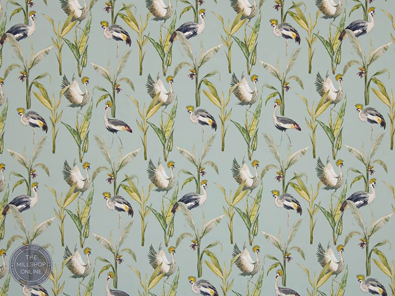 the-millshop-online Sarus Velvet Fabric Duck Egg