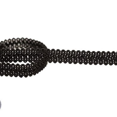 Scroll Gimp Braid 12mm Black
