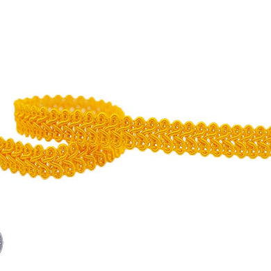 Scroll Gimp Braid 12mm Yellow