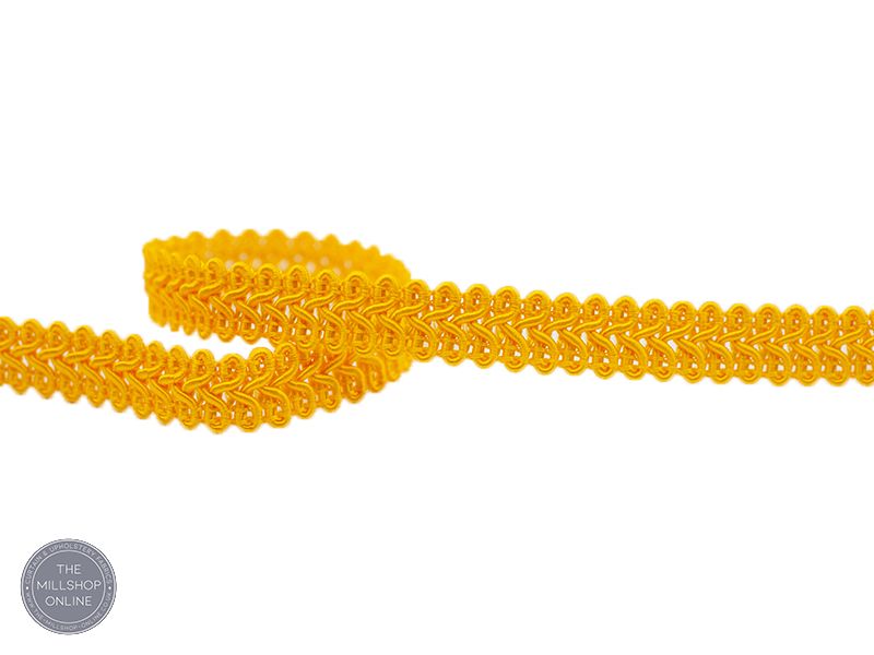 Scroll Gimp Braid 12mm Yellow
