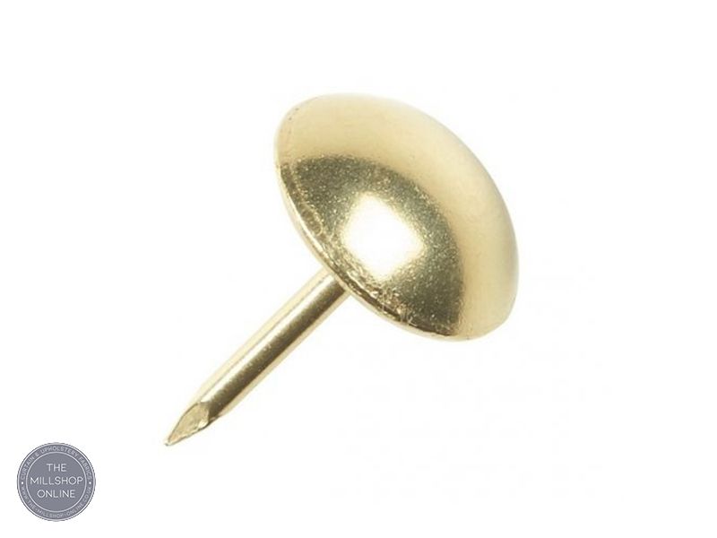 Shiny Brass, Plain Tacks / Decorative Nails - Fabric Farms | Fabric &  Supplies