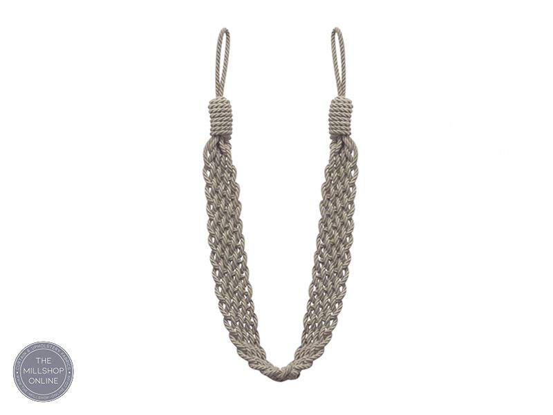 Woven Rope Tieback Flax - Flax 100% polyester sewing rope