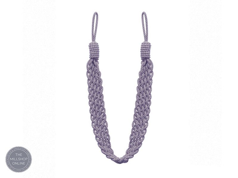Woven Rope Tieback Heather - Heather 100% polyester sewing rope