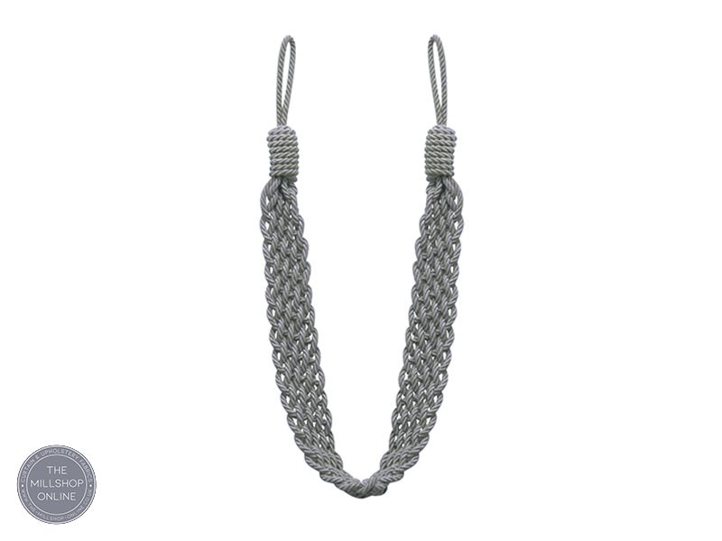 Woven Rope Tieback Silver* - Silver* 100% polyester sewing rope