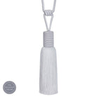 Calypso Tassel Tieback White - White tiebacks for curtains for sale