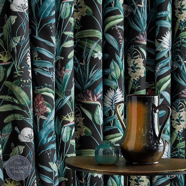 Rainforest Vibrant Orange Roman Blind Fabrc