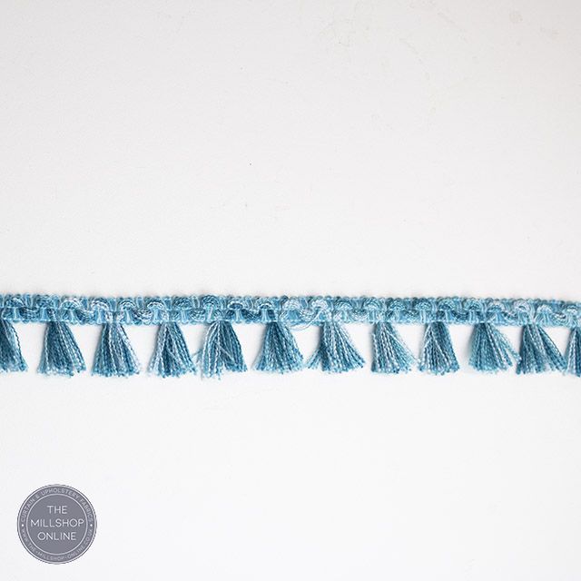 Filigree Tassel Trim Turquoise - Turquoise Tassel trim for pelmets