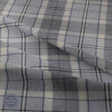 Westerdale Plaid Vibrant Orange Roman Blind Fabrc